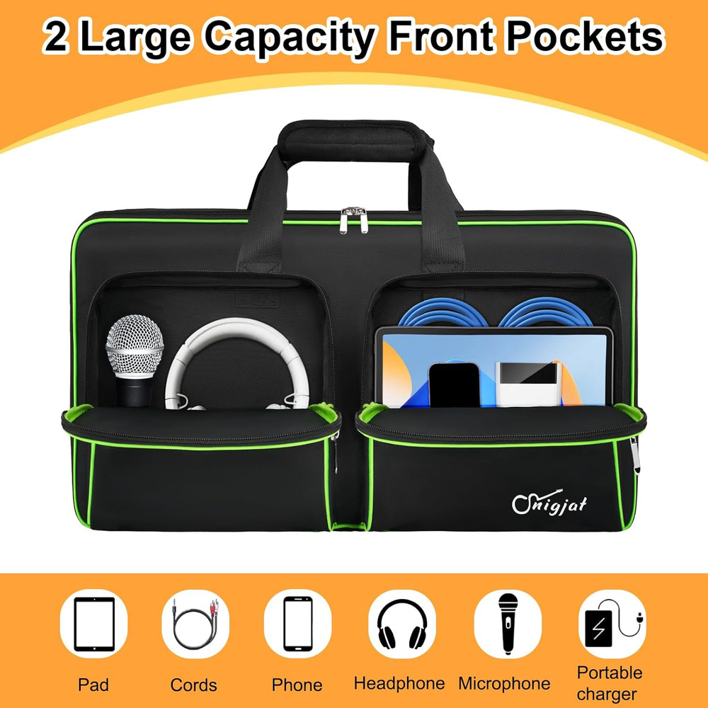 DJ Controller Case for DDJ FLX4 / DDJ 400 / DDJ REV1, Padded DJ Controller Bag w