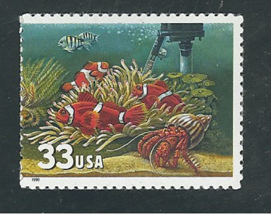 Scott #3320...33 Cent.. .Reef Fish...2 Stamps