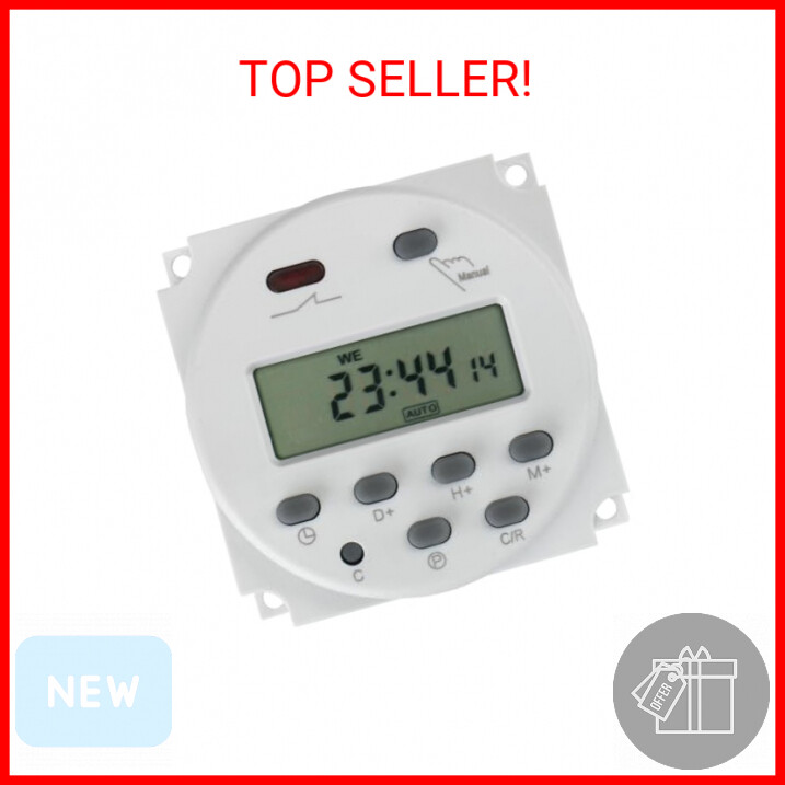 Baomain CN101A DC/AC 24V Digital LCD Power Programmable Timer Time Switch Relay