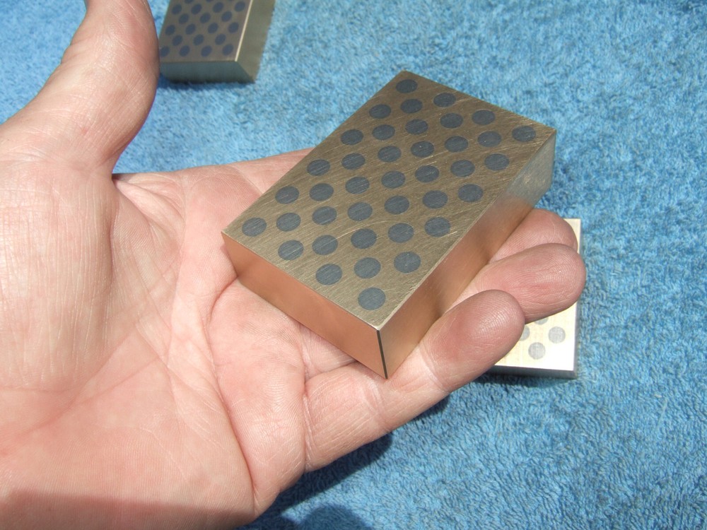 MAGNETIC TRANSFER BLOCKS US MADE FRESH GROUND w/HERMANN SCHMIDT MSB TOOLMAKER