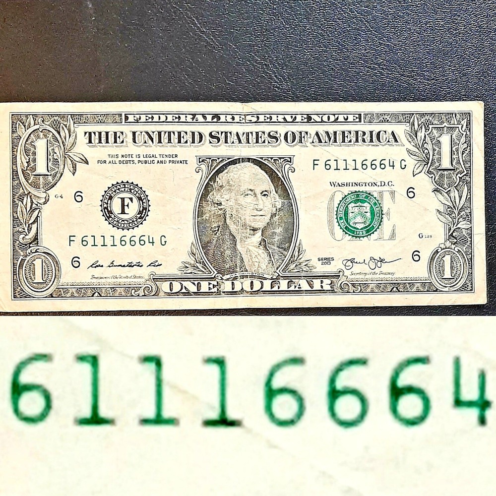 $1  ALMOST BINARY, REPEATER SERIAL 6111666 4