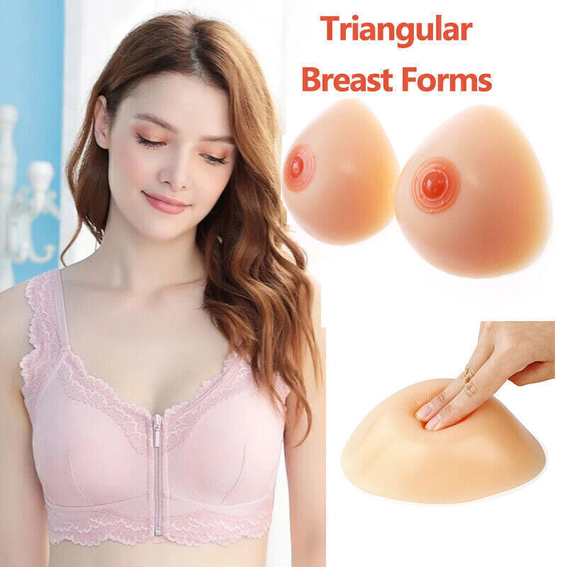 2PCS Silicone Breast Forms Crossdresser Mastectomy Concave Prosthesis Enhancer