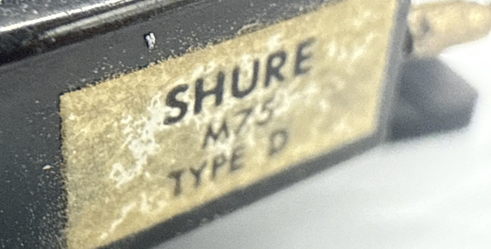 Shure M75 Type D Cartridge Dual TK 120 Headshell