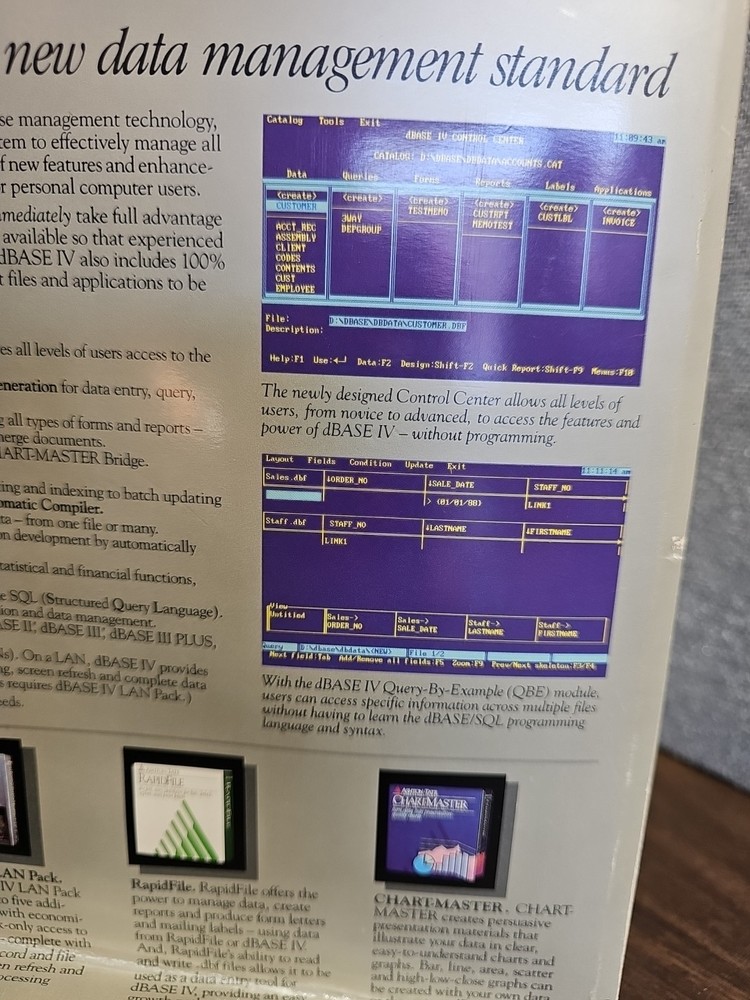 Ashton-Tate dBase IV 3.5 IBM PC Version: 1.0 Upgrade Format 5.25