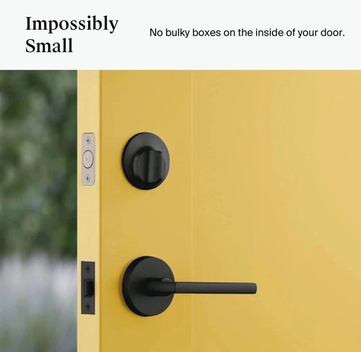 Level Lock Smart Keyless Entry Smartphone Access Bluetooth HomeKit - Matte Black