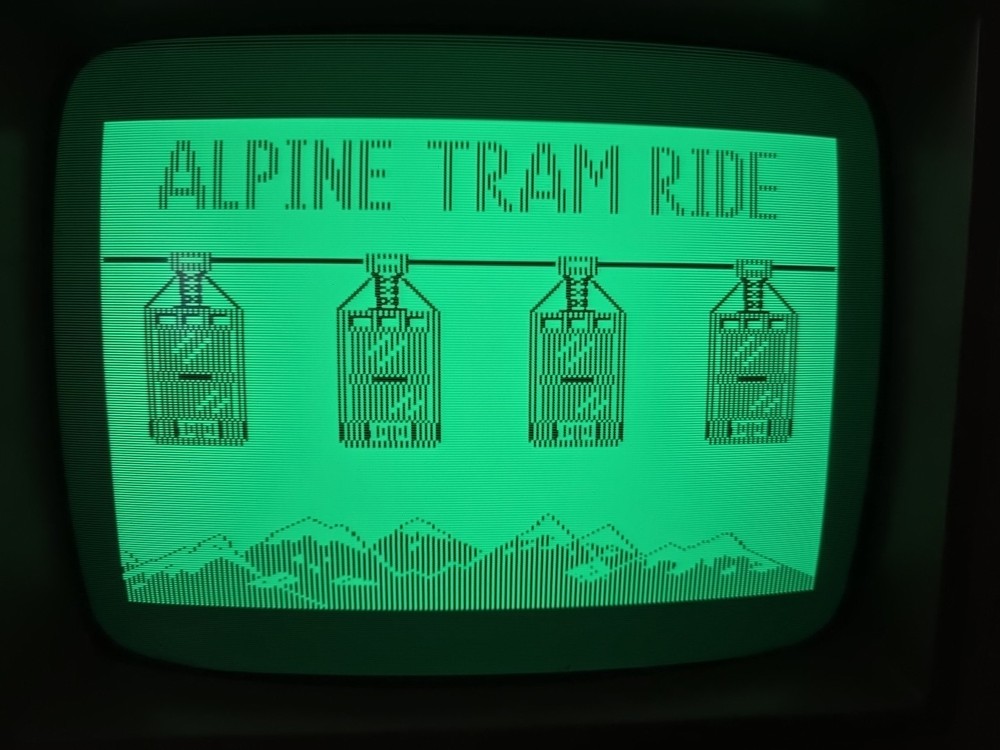 Apple II IIe "Math in a Nutshell" and "Alpine Tram Ride" educational software