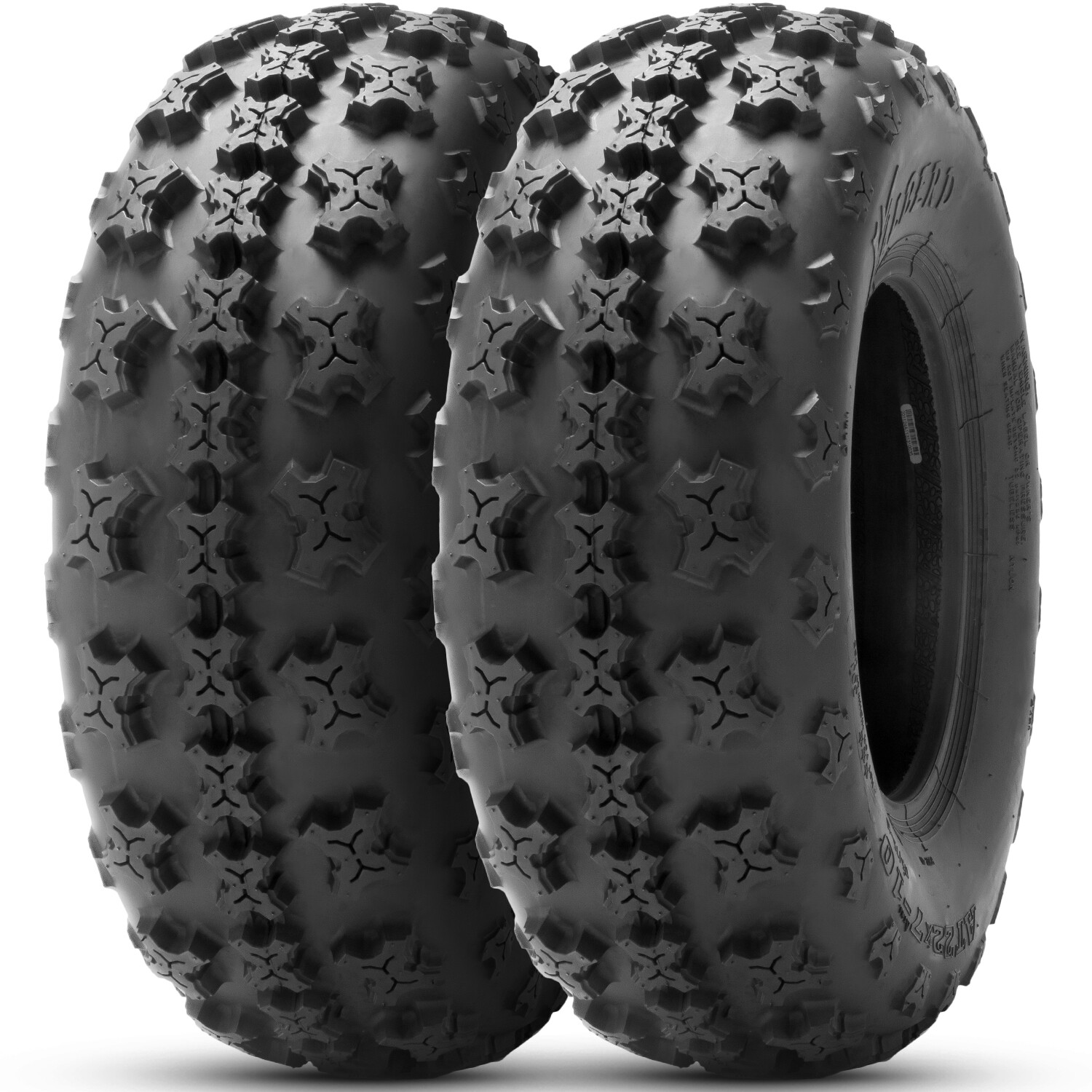 Set of 2 22x7-10 ATV Tires Heavy Duty 4Ply 22x7x10 Tubeless Replacement Tyres