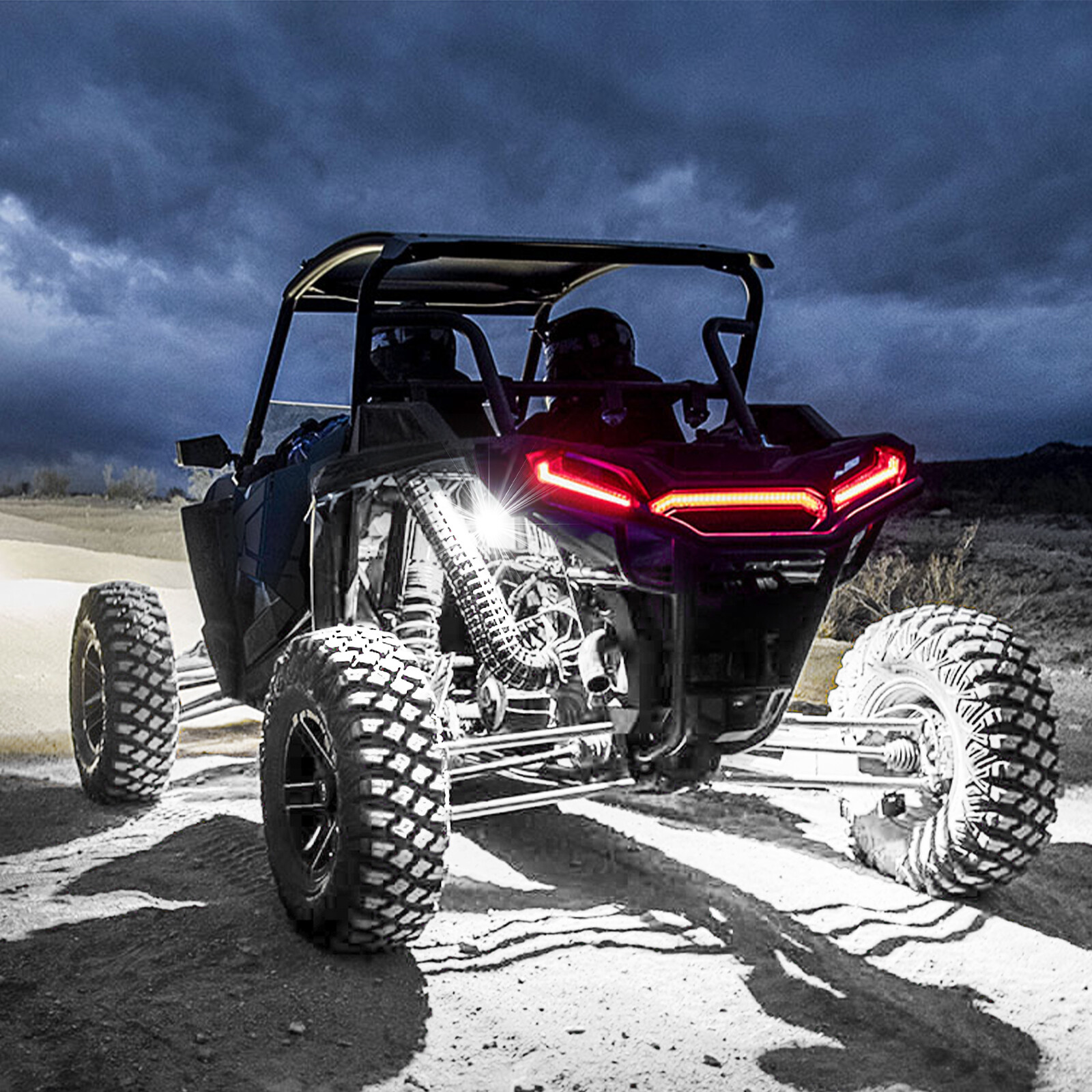 Pure White LED Rock Lights 8 Pods - Waterproof LED Underglow Underbody Light