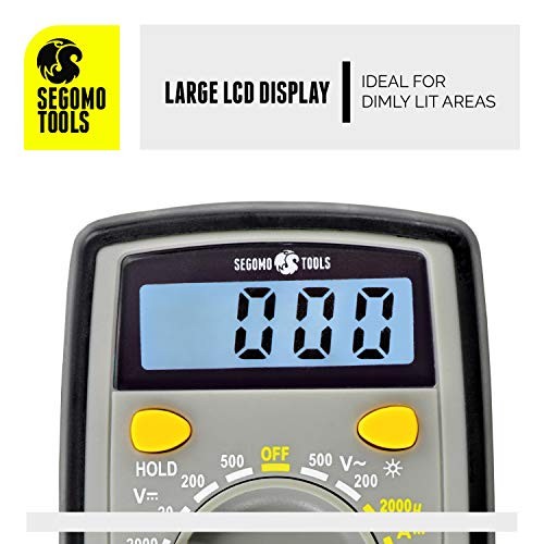 Multimeter - Amp & Diode Voltage, Resistance & Continuity Digital 500 Volt