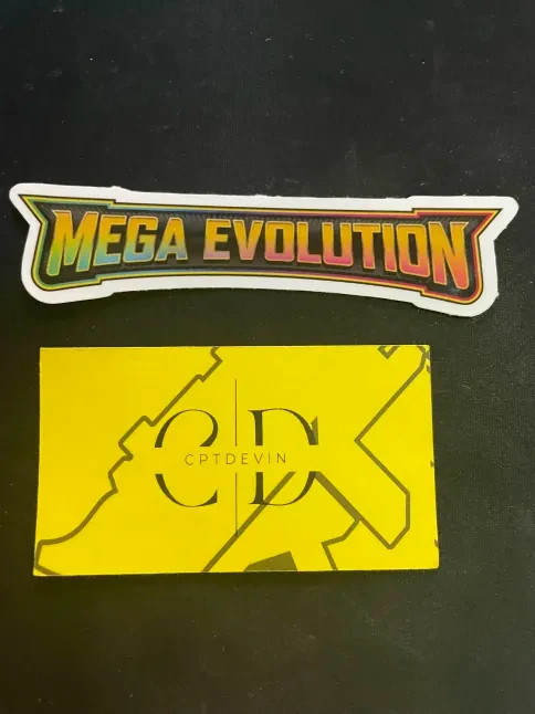 Pokemon - MEGA EVOLUTION - Binder Sticker 4.7'' x 1.1''