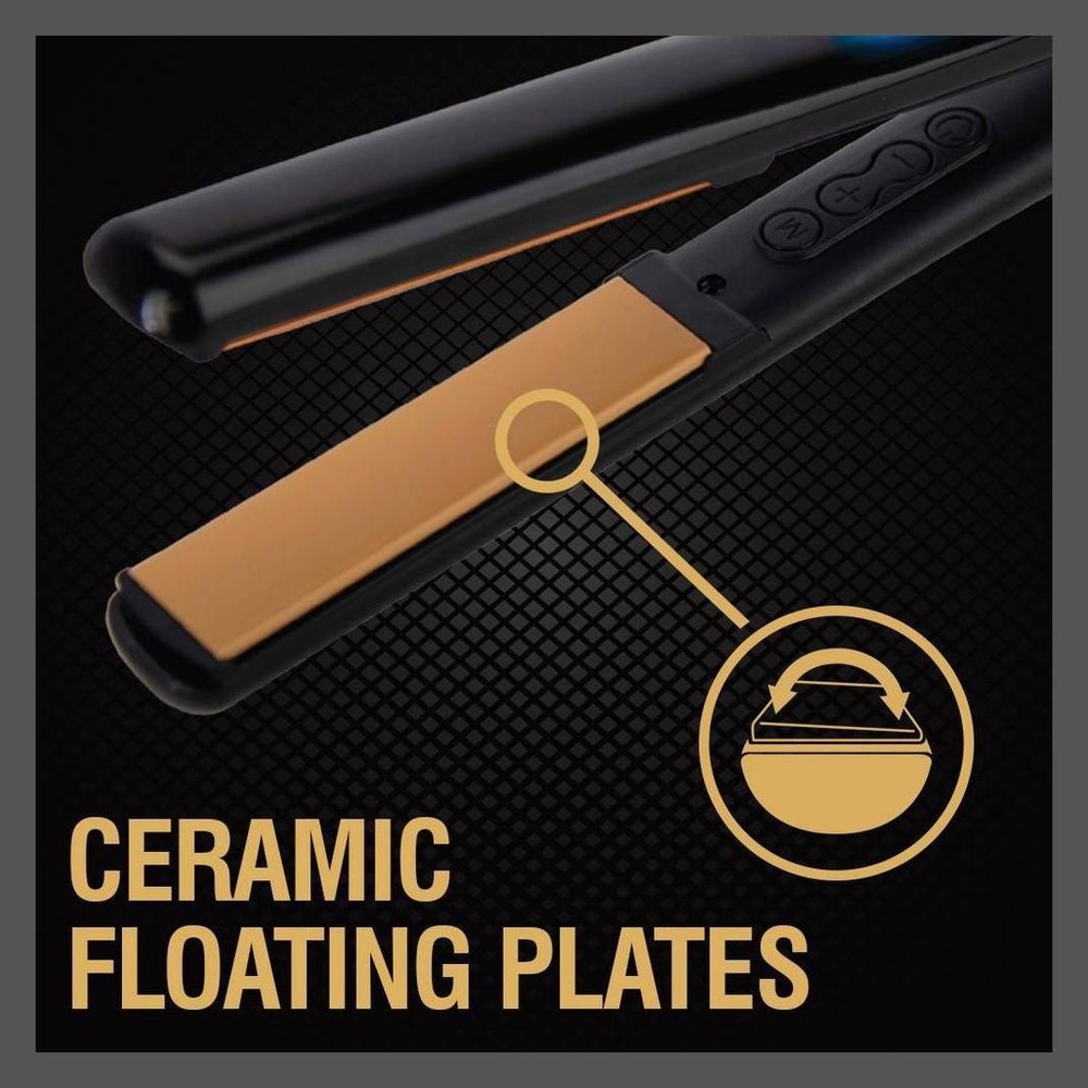 CHI Tourmaline Ceramic Flat Iron 1" – Black