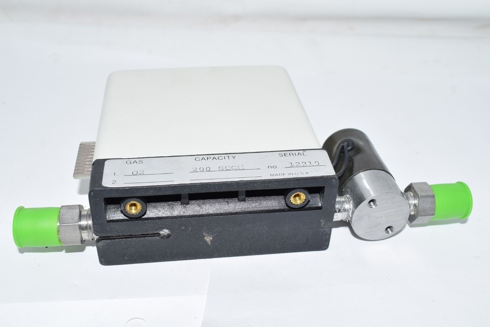 Precision Flow Devices Mass Flow Controller 02 Gas 200 SCCM Cap.