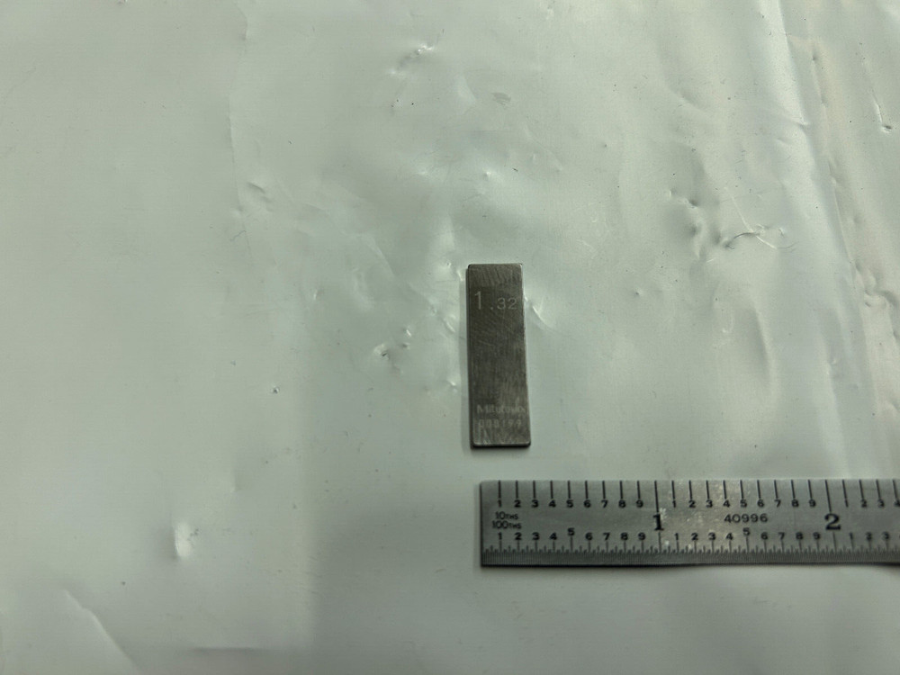 1.32mm Mitutoyo Steel Rectangular Gauge Gage Block