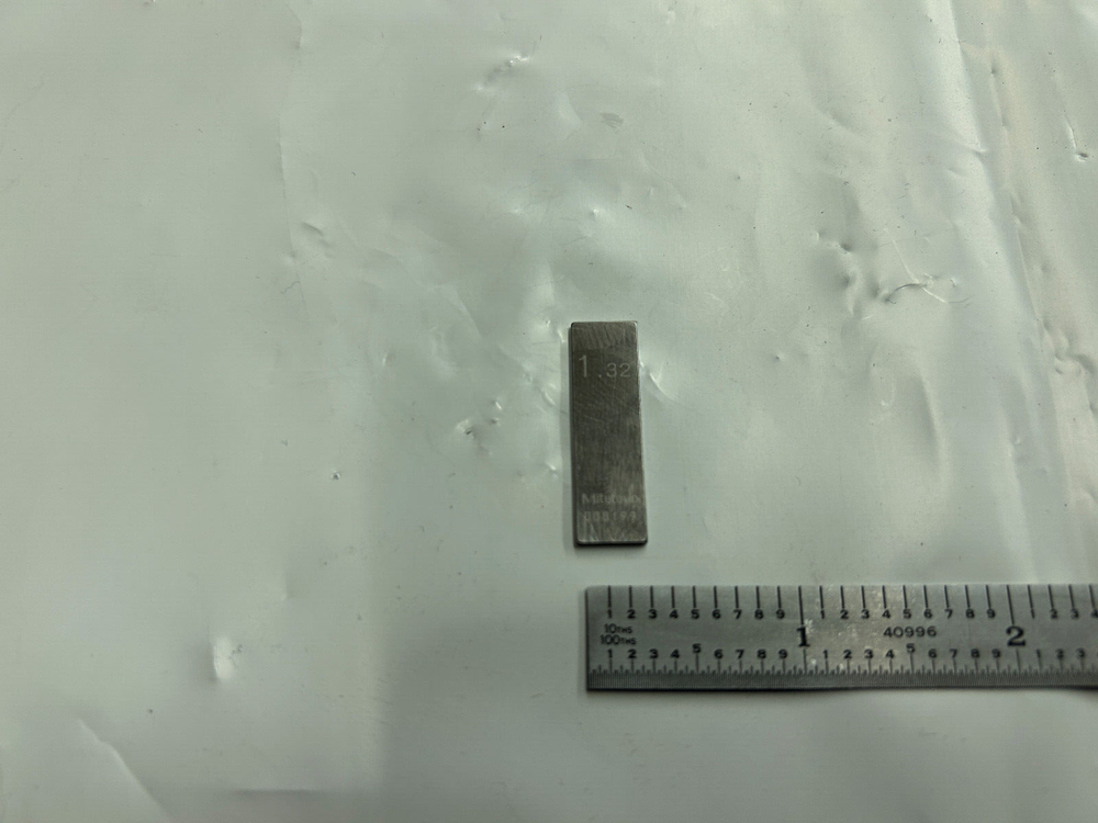 1.32mm Mitutoyo Steel Rectangular Gauge Gage Block