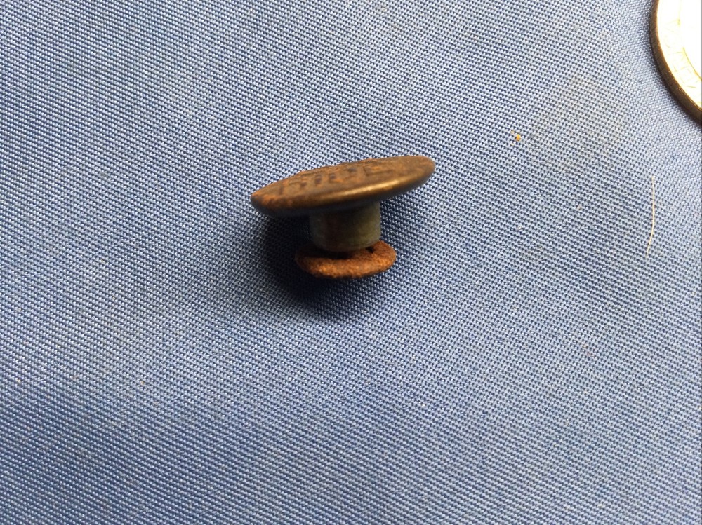 Vintage OX HIDE Rivet Riveted Button Denim
