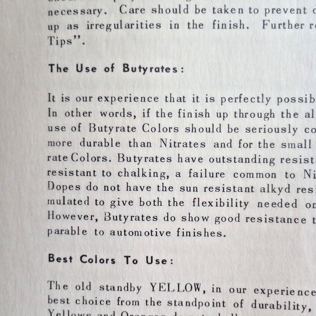 1955 Procedures Manual for Aircraft Dope And Fabric Application - Aviation