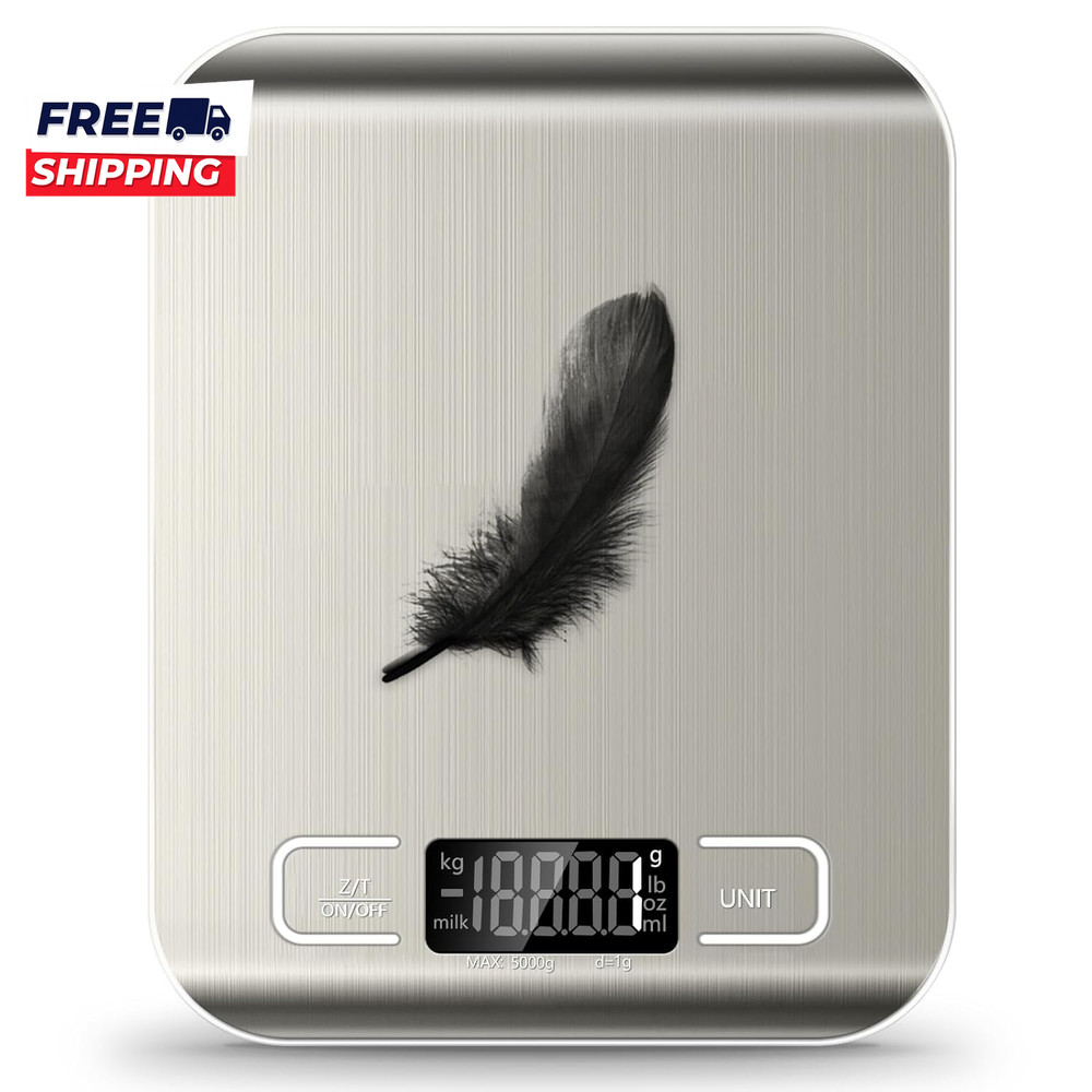 Food Scale  11Lb Kitchen Scale with 6 Units Tare Function & LCD Display