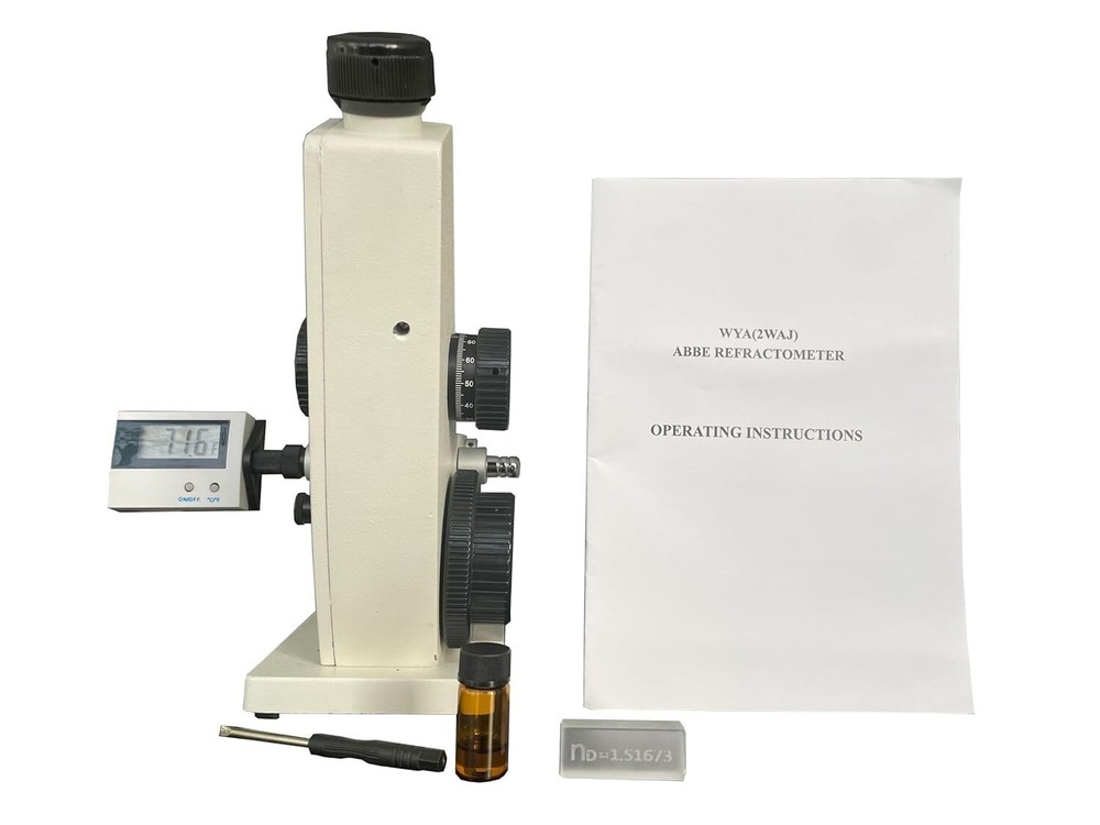 Monocular Abbe Refractometer Digital Abbe Refractometer with 1.3000-1.7000 nD