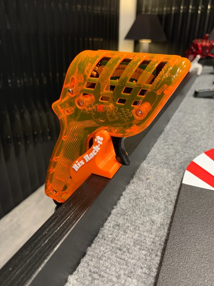 Rix Rack-it Slot car controller holder (Orange L mount)