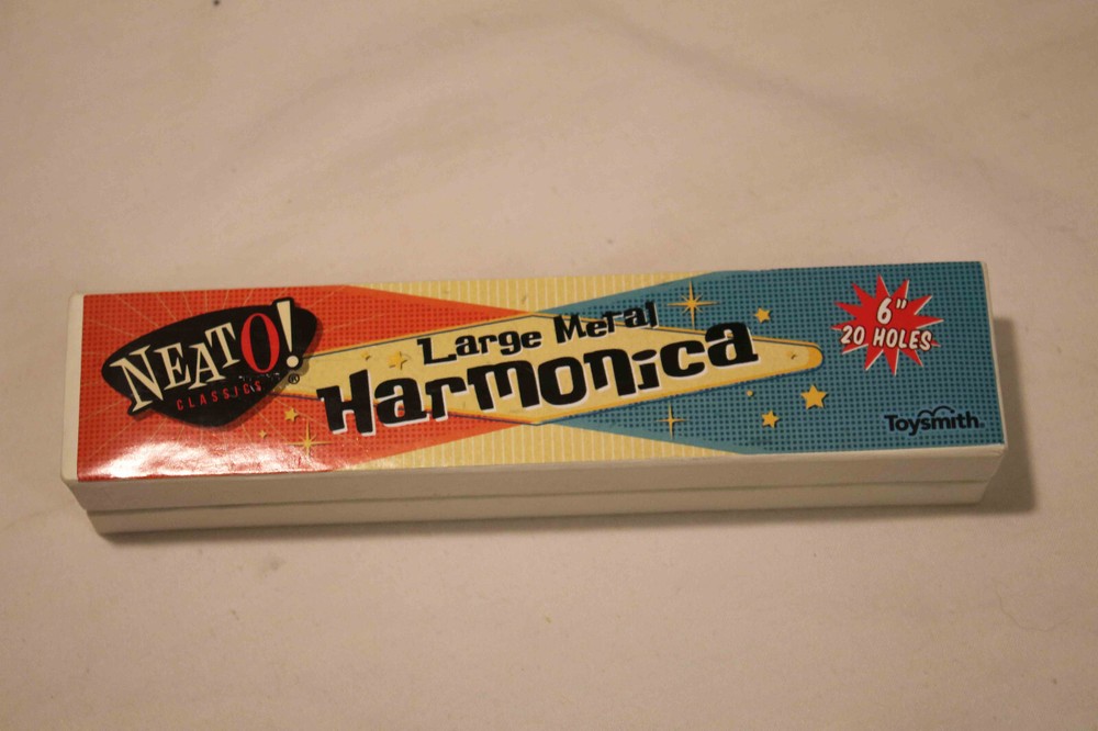 Neato Large Metal Harmonica