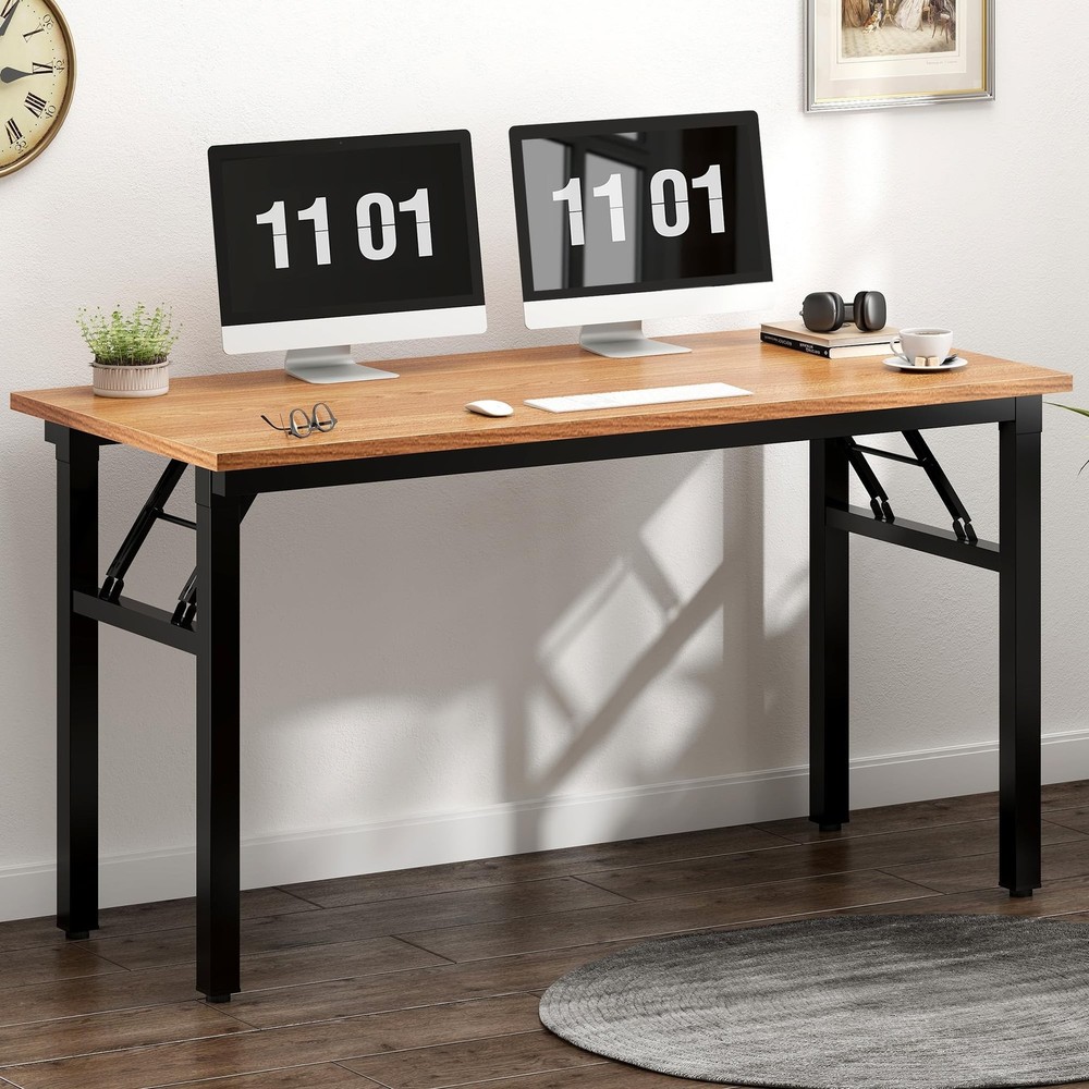 Need Home Office Desk 47 inches Folding Computer Table Workstation No Install...