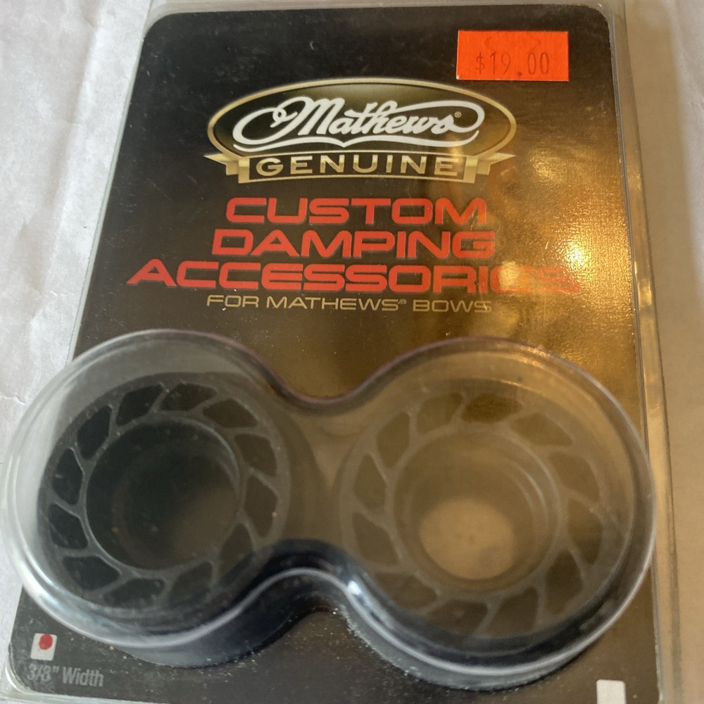 Mathews Archery Custom Dampers Black 3/4 Width