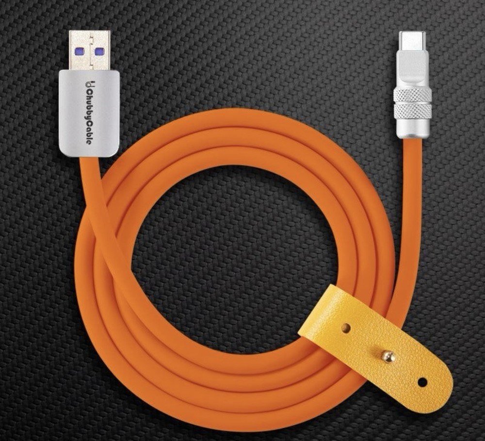 Chubby 2.0 Fast Charging Cable Durable Soft Silicone USB C Cable 240W 8.2ft