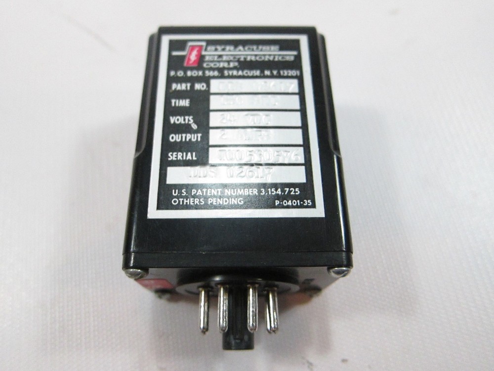 New Syracuse Electronics DDS-02617 Time Delay Relay