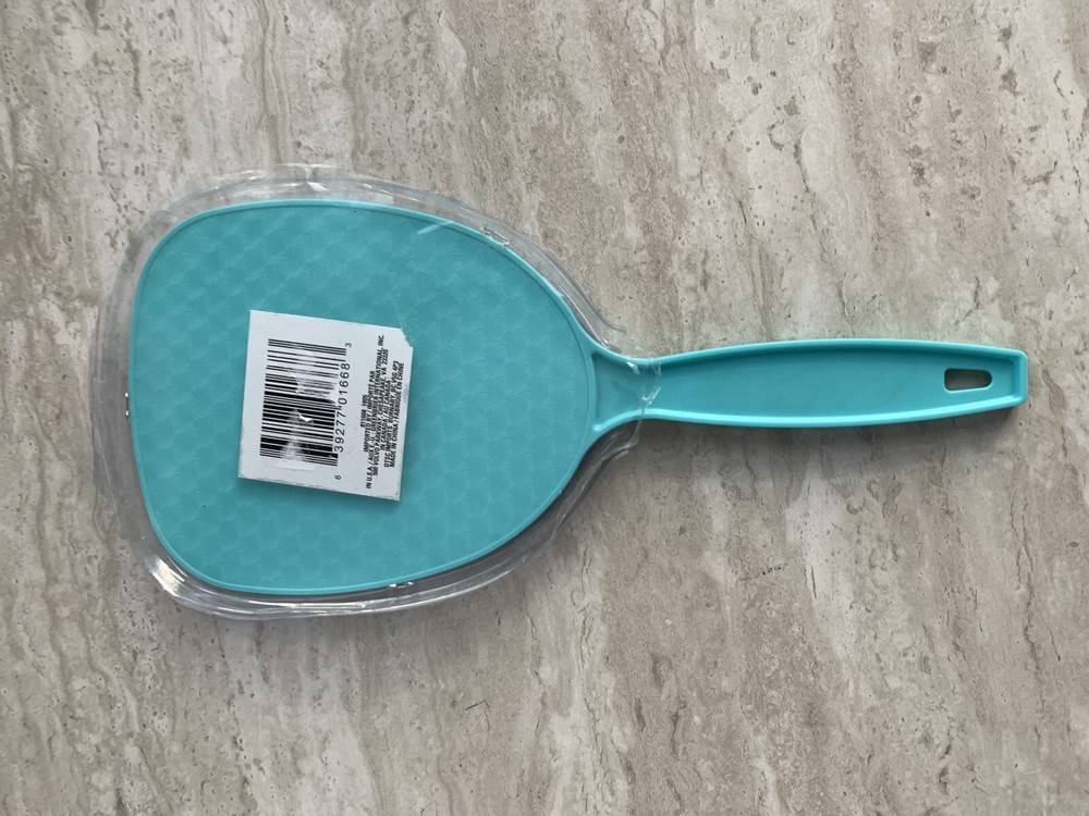 Basic Solutions Hand Held Mirror Teal Color NEW & SEALED