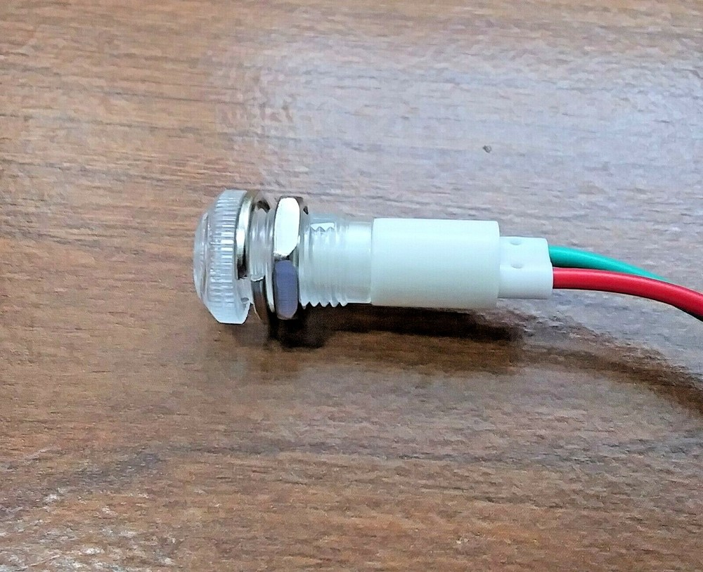 6 BBT Waterproof 12 volt AC/DC White LED Low-Profile Indicator Lights