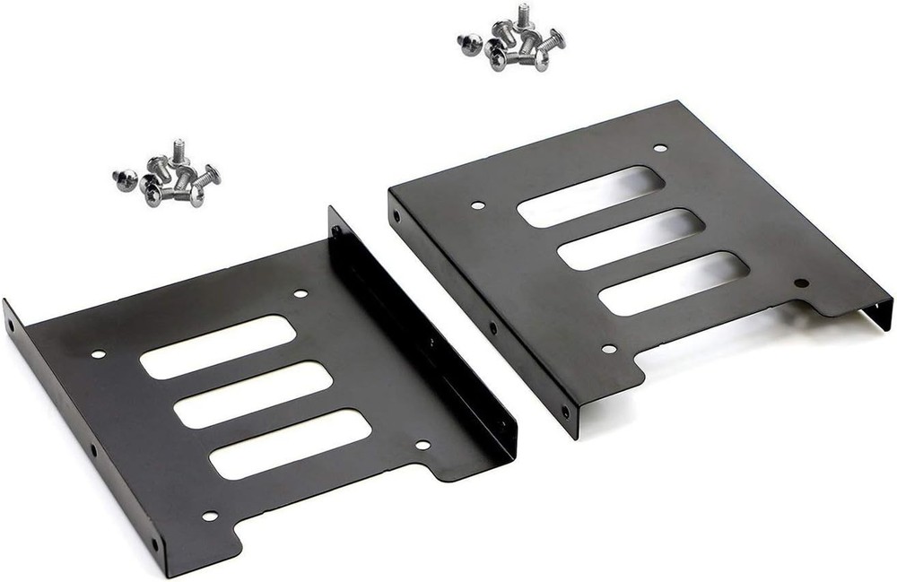 Transform Your Storage: 2.5'' to 3.5'' Hard Drive Mounting Brackets (2-Pack)