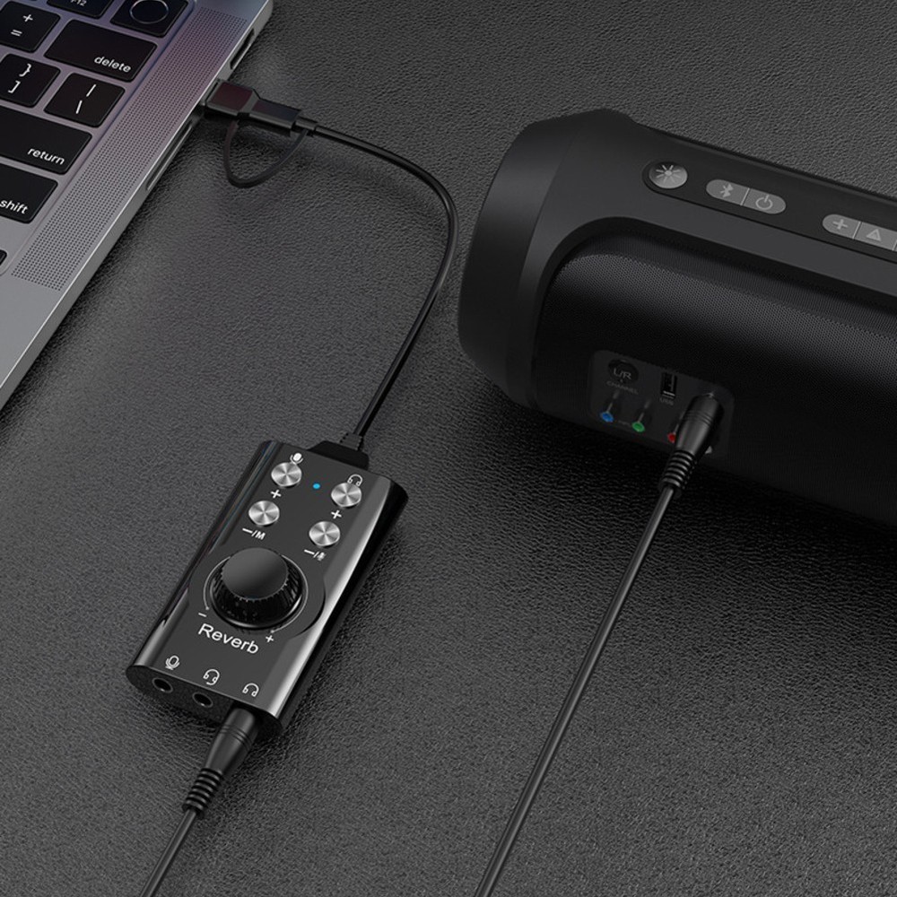 High Fidelity USB Audio Adapter with Compact Size for Mobile Audio Needs