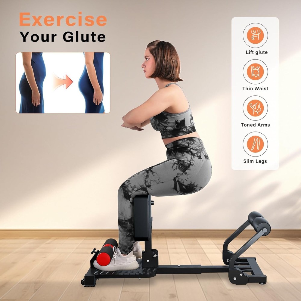 Squat Machine, Sissy Squat Machine Home for Deep Sissy Squats, Ab Workout Equ...