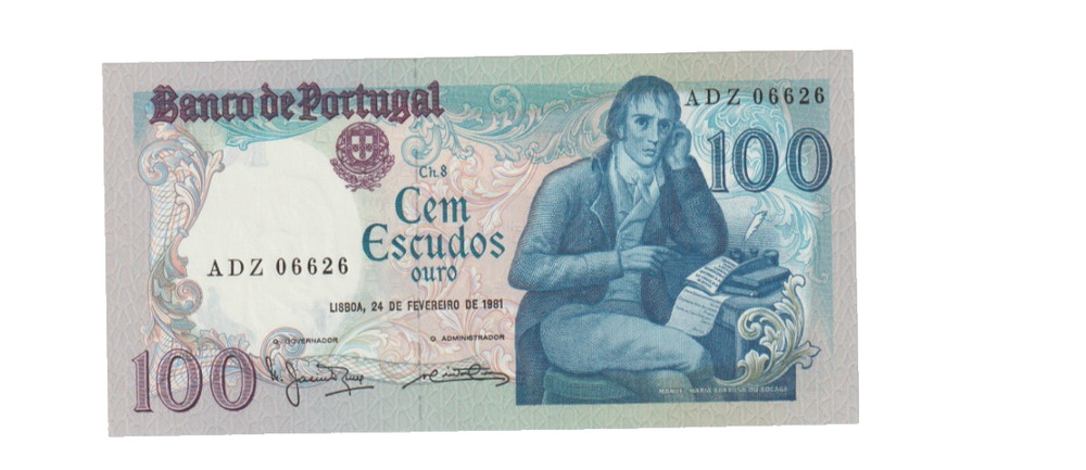 PORTUGAL 1981 100 ESCUDOS BANKNOTE P178b UNCIRCULATED