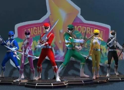 UNPAINTED Power Rangers 3d Printed Model Set