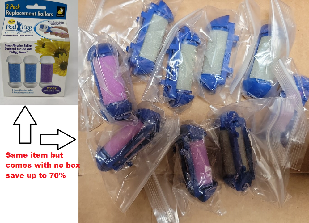 Ped Egg Power Genuine Refill Replacement Rollers 3 Pack FREE SHIPPING (NEW)