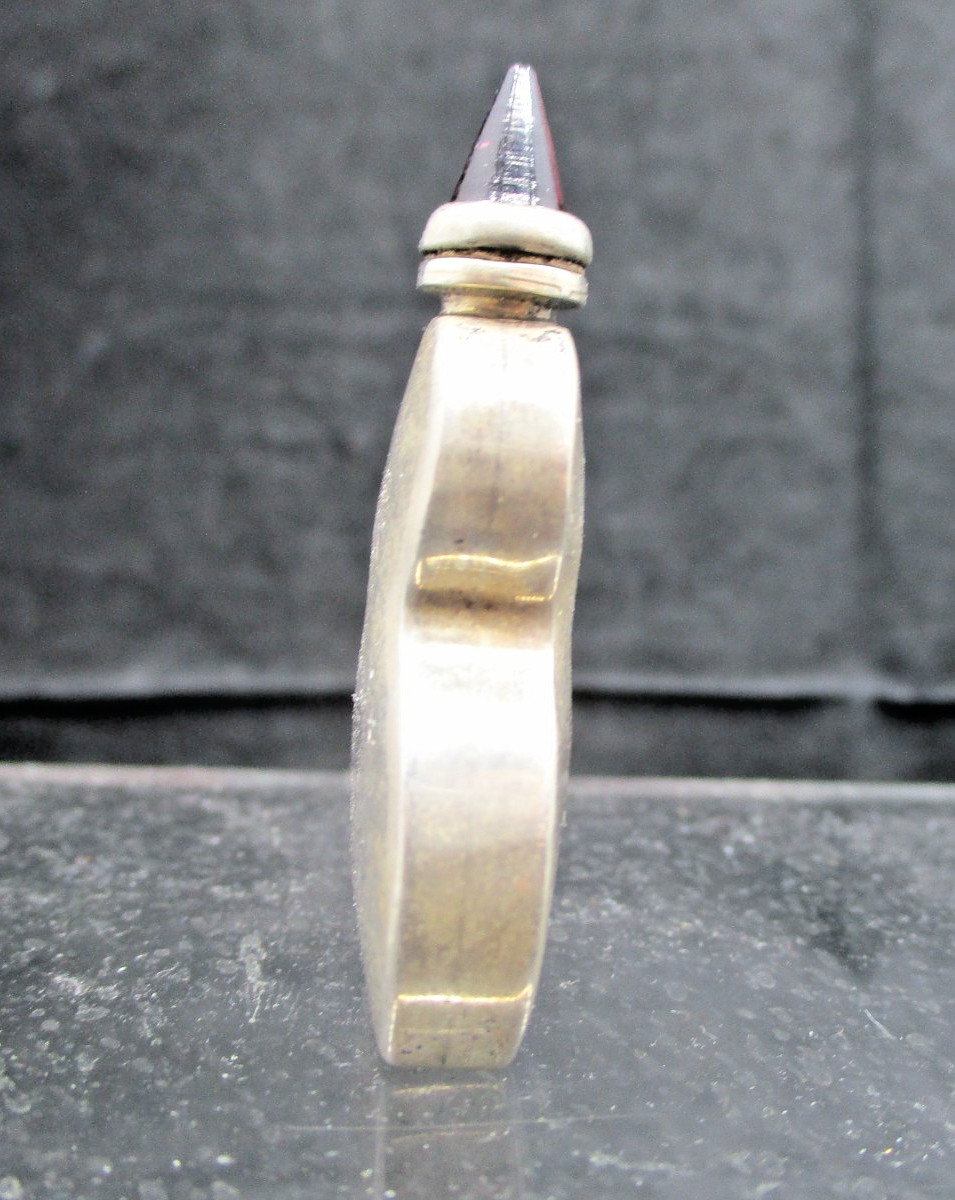 VIntage ORMEX Sterling Silver Scent - Perfume Bottle W/ Daiber Violin Shape