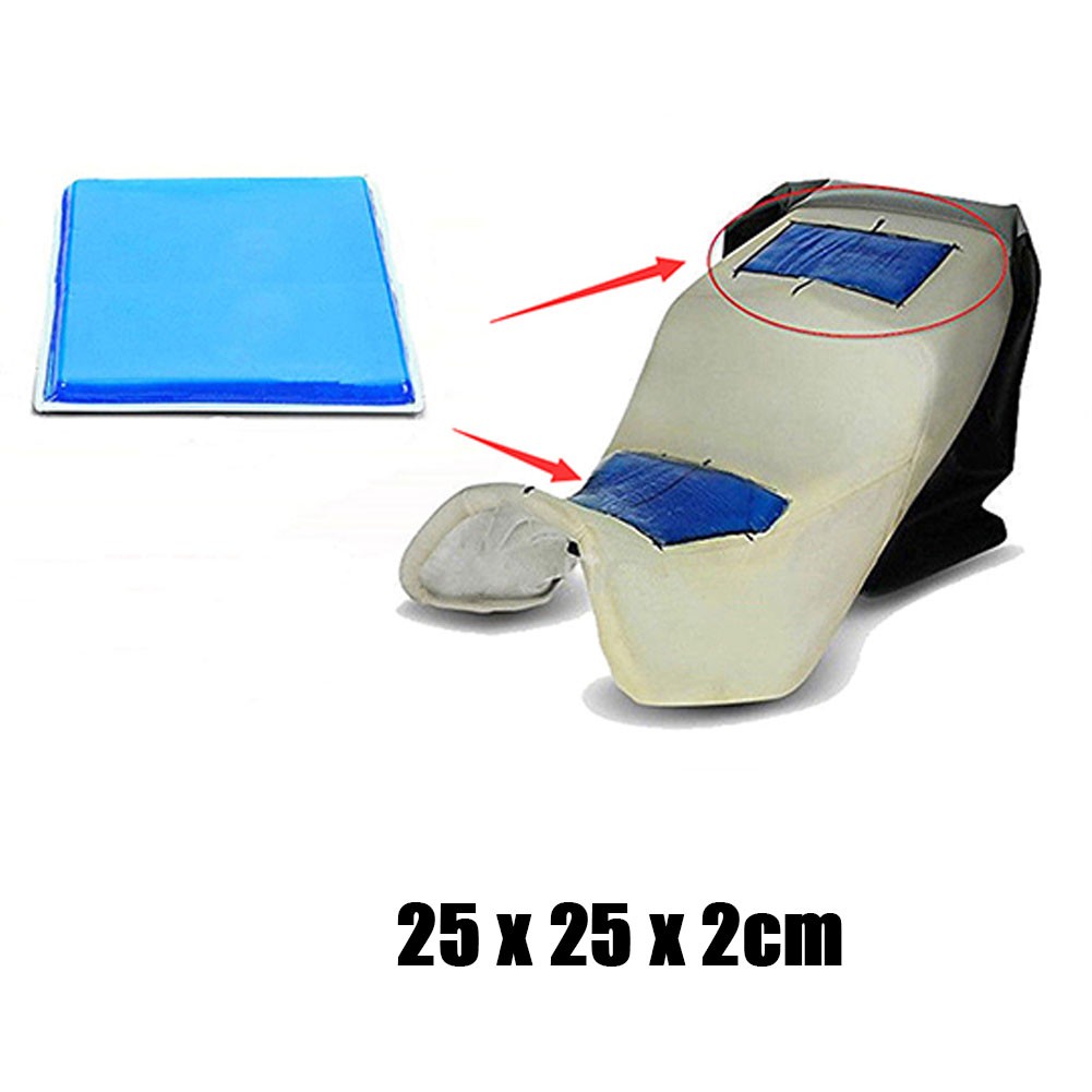 25x25x2cm Motorcycle Seat Gel Pad Shock Absorption Mat Comfortable Cushion