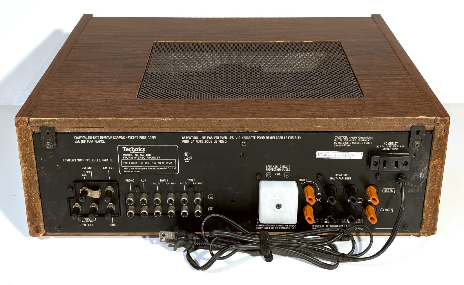 🔥【PRO SERVICED】Technics SA-400 Stereo 90W Receiver!~XSTR/CAP/LED MODS💥GUARANTY