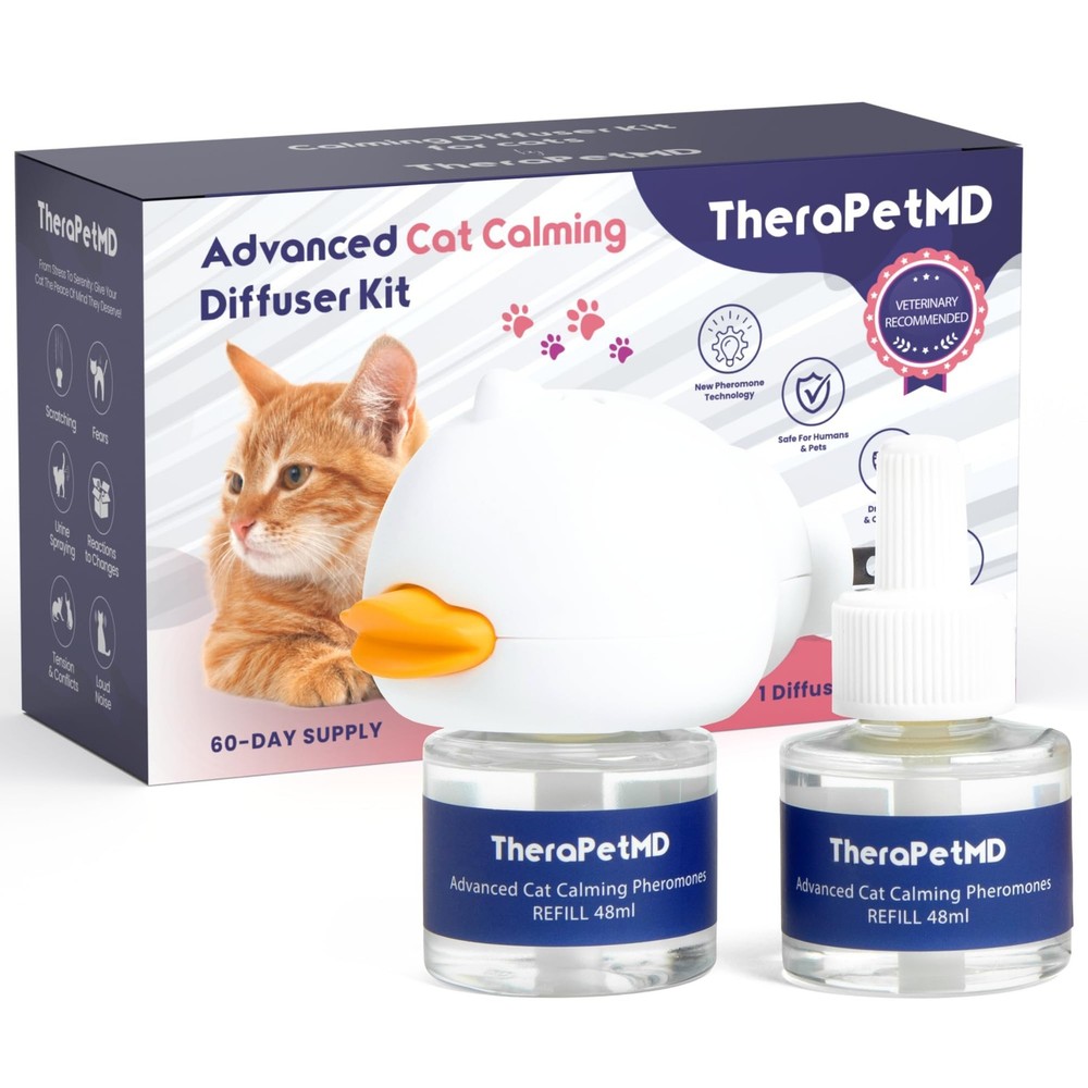 - Cat Calming Diffuser Pheromone Kit - Multi Cat Anxiety Relief Stress Reduct...