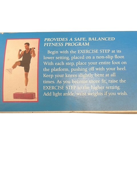 Aerobic Two-Level Adjustable Exercise Step Platform w/ Video 1992 FREE SHIPPING