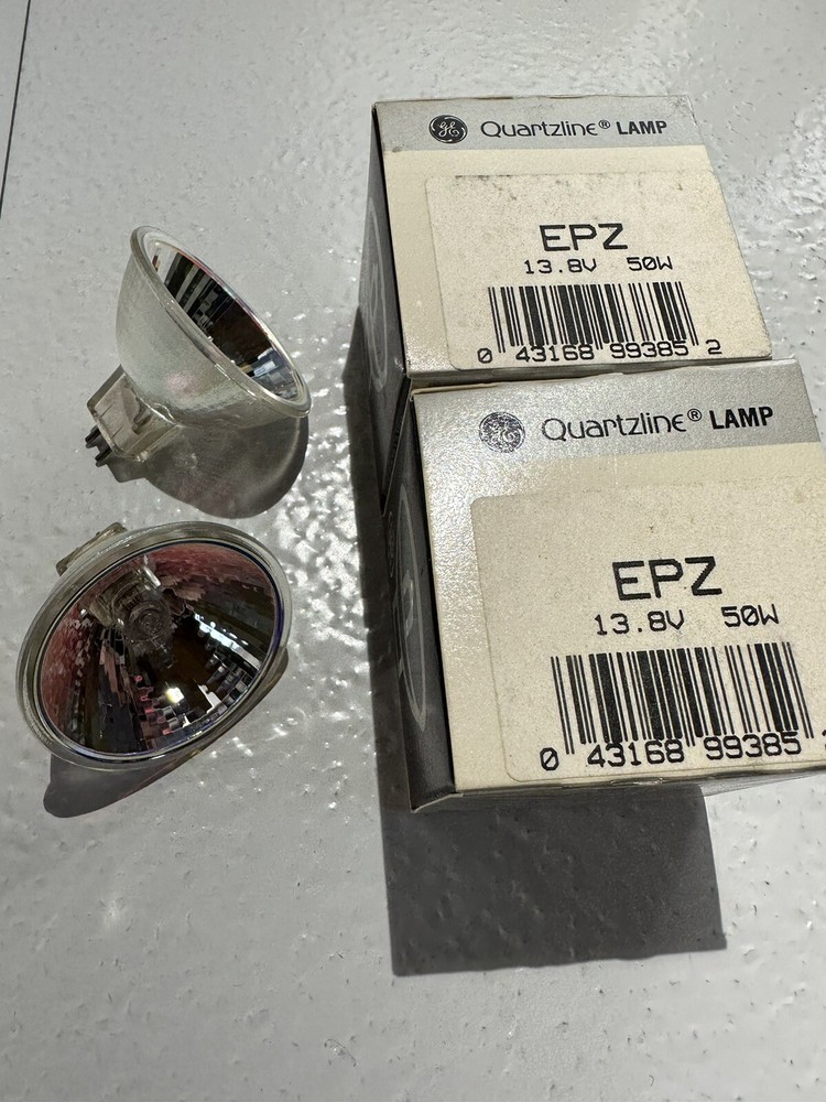 EPZ  "2-pack"  Projector Lamp Projection Bulb Microfiche Reader 50w 13.8v G.E.
