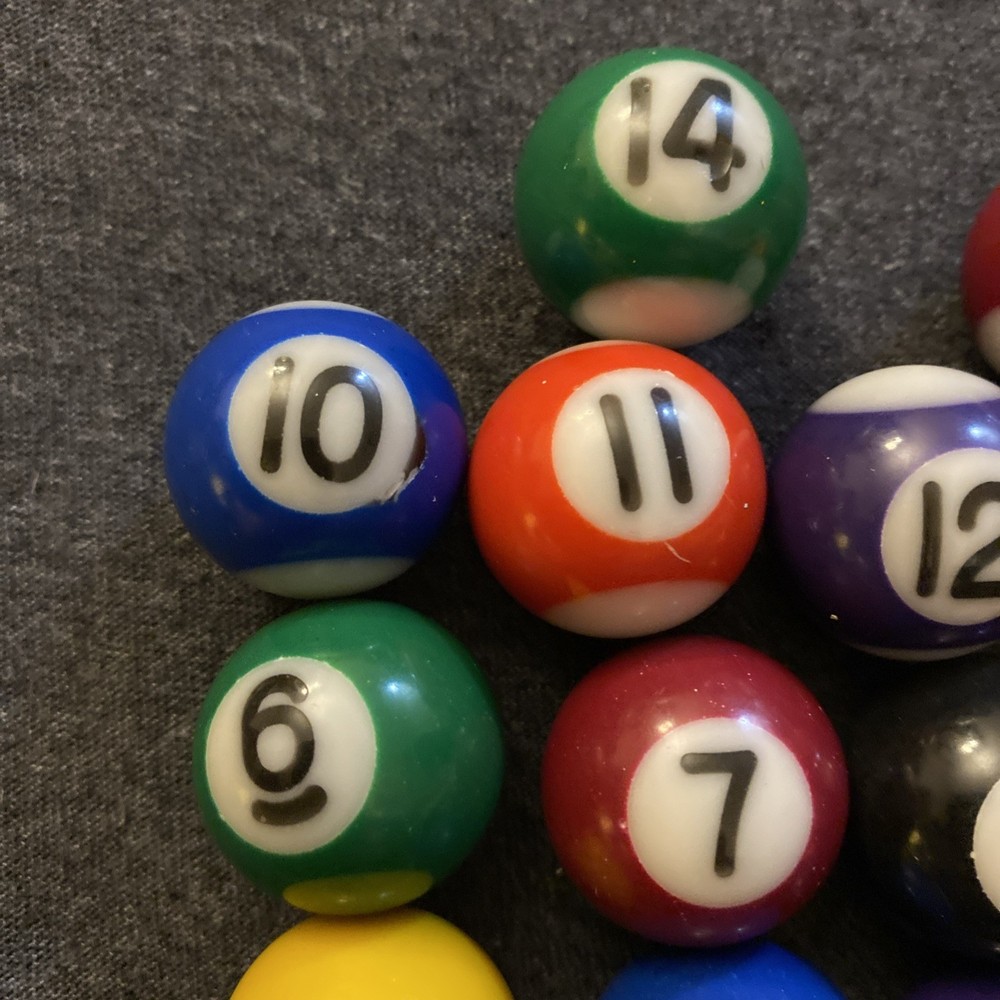 Mini Pool Balls Replacement Toys Pool Table Billiards