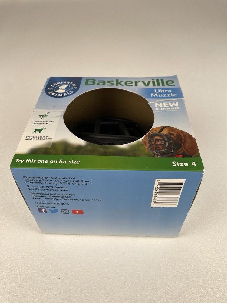 New Baskerville Ultra Basket Muzzle Size 4