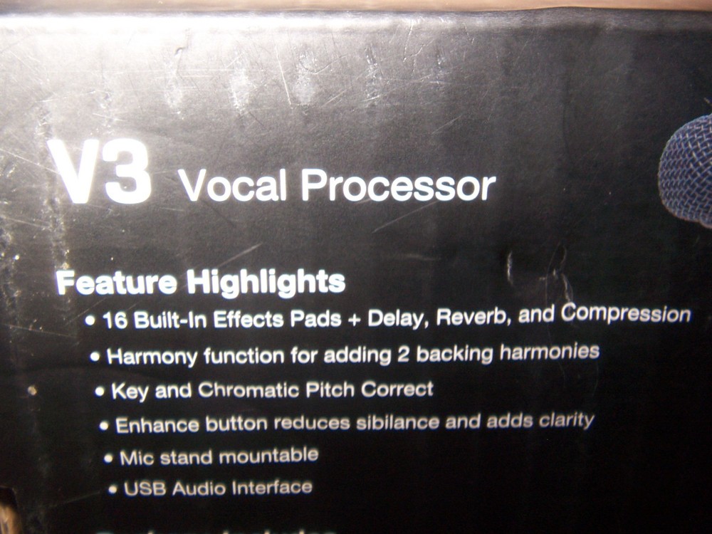NEW Zoom V3 Vocal Processor USB Audio Interface 16 Voice Effect 3-Part Harmonies