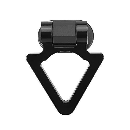 2 Set Universal Triangle Shaped Car Tow Hook Decor Bumper Trailer Black