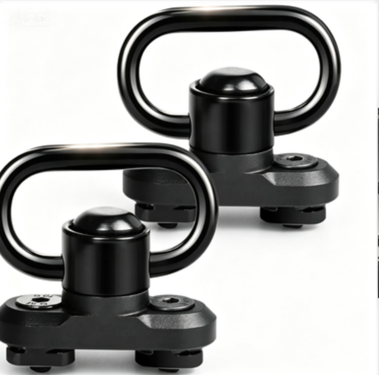 2Pcs D-Ring Clips with Base Mounts for Outdoor Gear