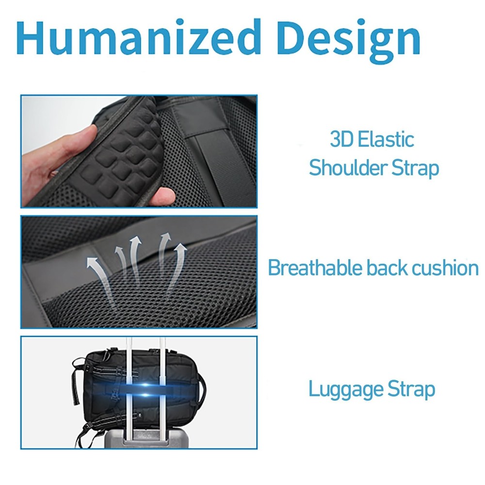 Airback, Vacpack Backpack, 60L Expandable Vacuum Backpack, Water Resistant, A...