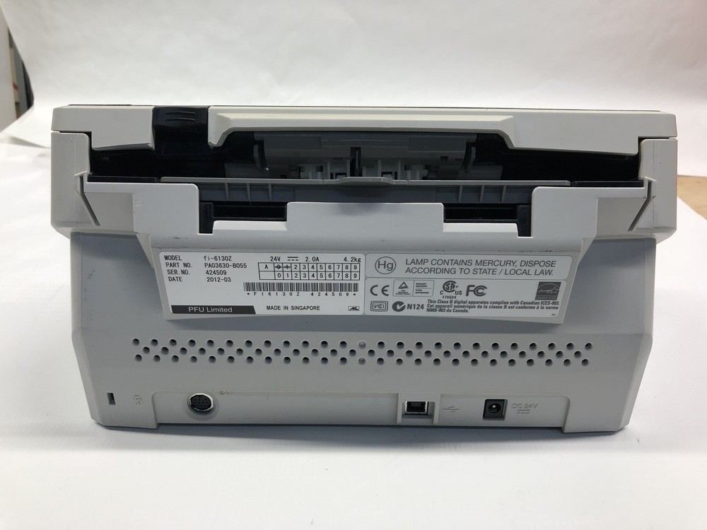 Fujitsu fi 6130Z Color Duplex SheetFeed Document Scanner no trays