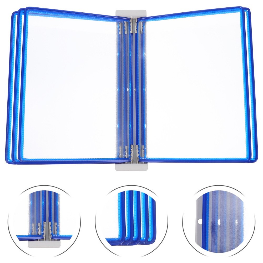 Wall Letter Holder Plastic Hanging File Folder Reference Storage Pockets